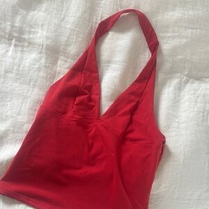 Red Halter Top